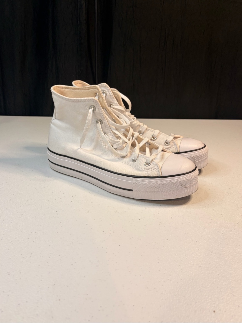 Converse Chuck Taylor All Star Move Platform High Top White Canvas Women's SZ 11
